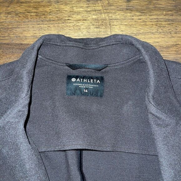 Athleta Venice Textured Semifitted Brown Blazer - Picture 4 of 4